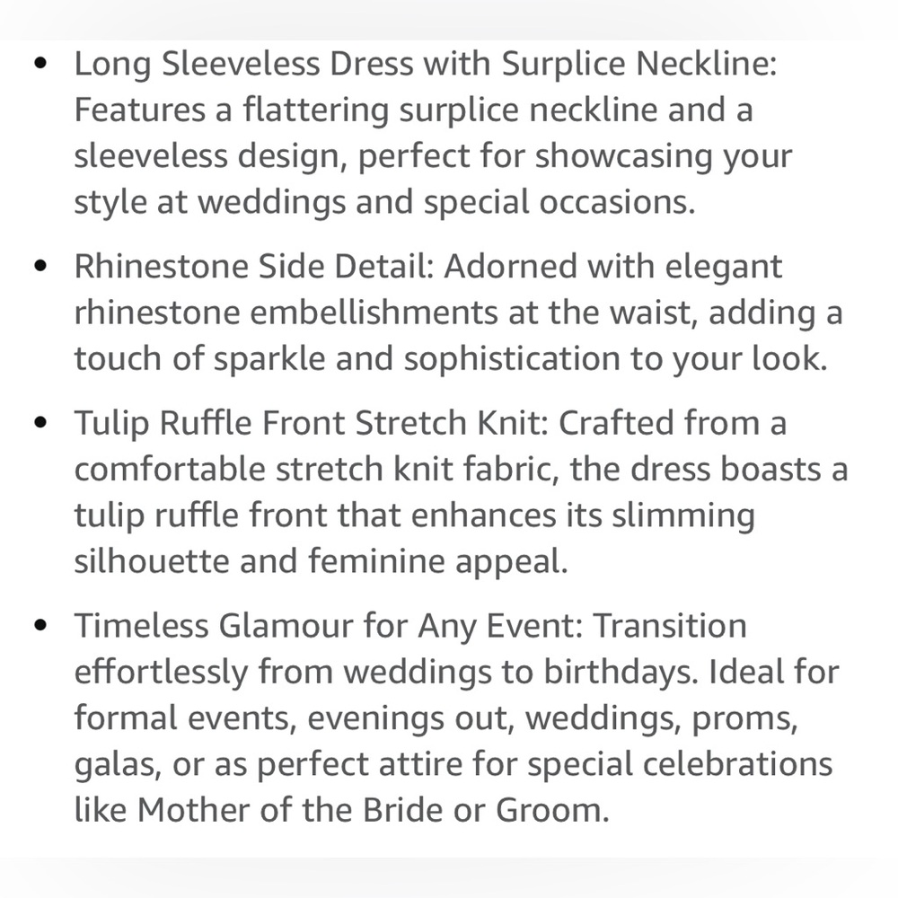 SLNY Slimming Long Ruched Gown with Ruffle - Picture 11 of 11